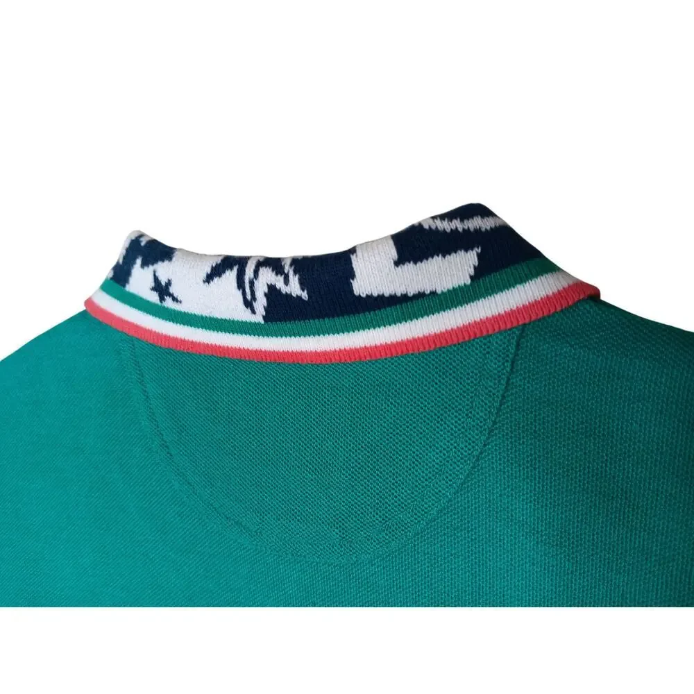 Jean Charles de Castelbajac Sport Men’s Polo Shirt Green Anchors Away Sz 1 Small - Picture 12 of 15